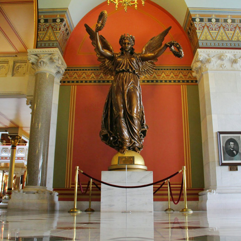 Indoor Decoration Large Statue Bronze Angel Sculpture