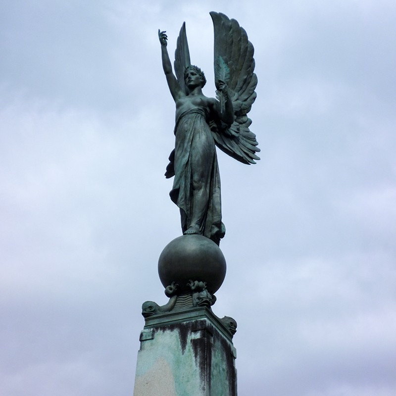 High quality outdoor large bronze victory angel statue for sale