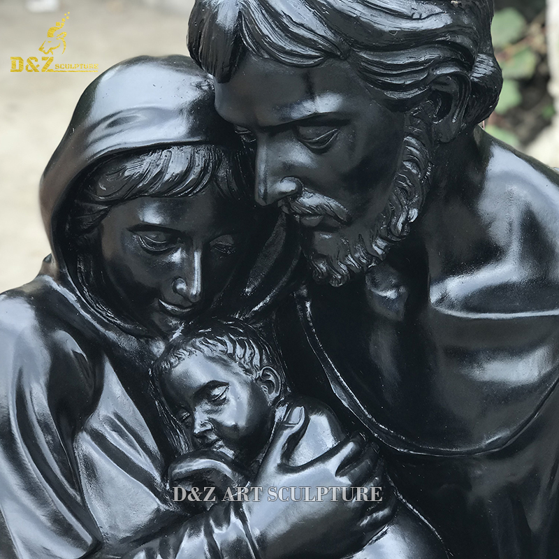 Famous Church Religious Bronze Sculpture Life Size Holy Family Statues