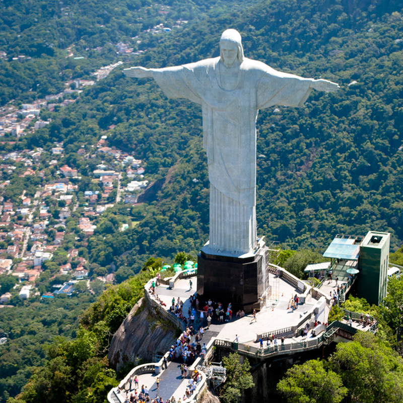 tatue of Jesus Christ the Redeemer in Brazil