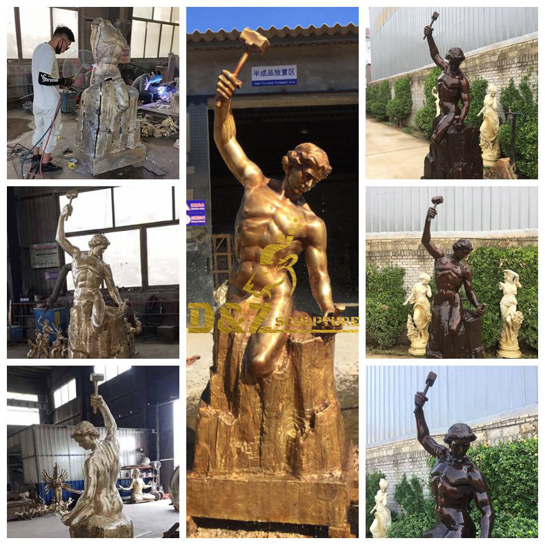 bronze Self Made Man Statue