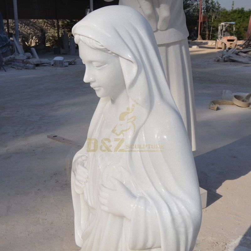 Wholesale Hand Carved Religious Stone Virgin Mary Marble Statue For Decor