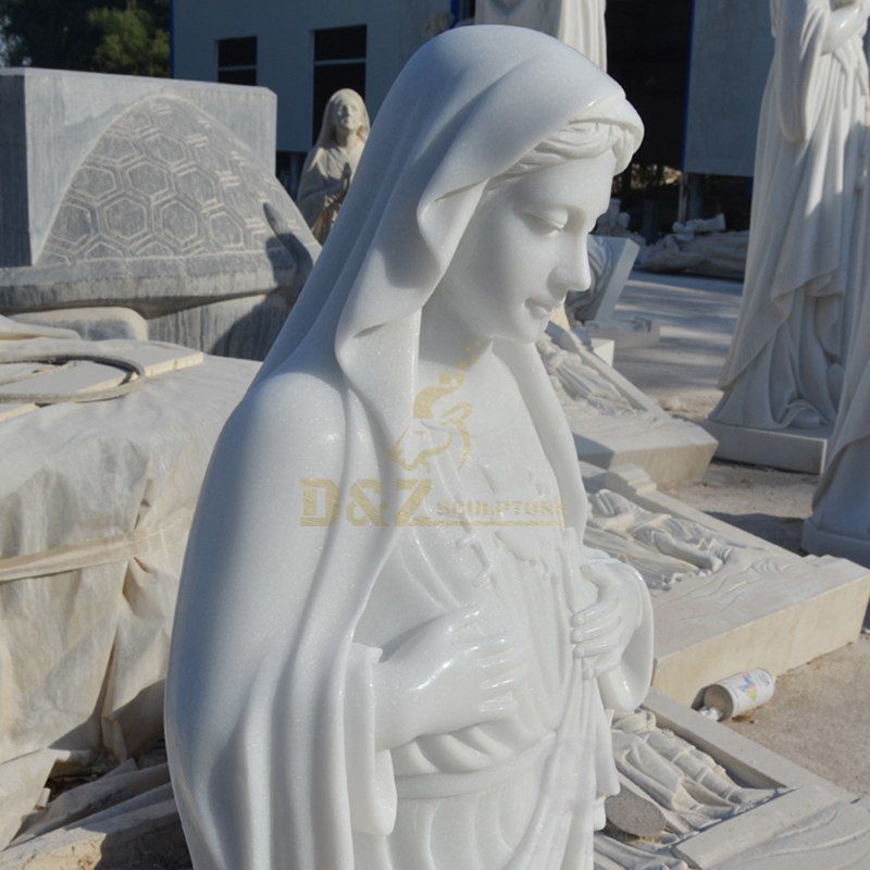 Europe Accessories Catholic And Religious Mary Marble Statues