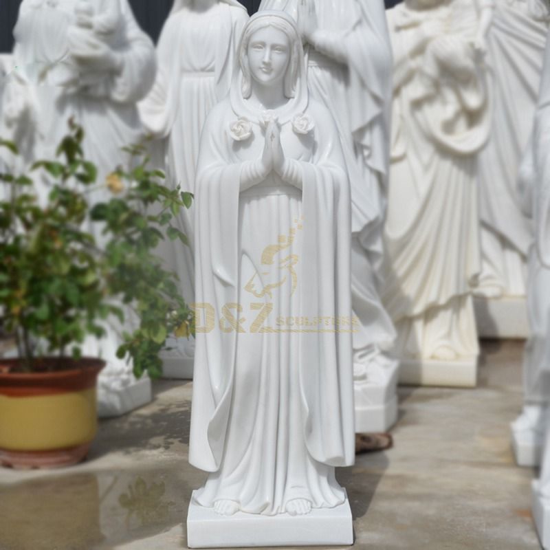 Holy Mother Saint Mary Marble Stone Statue