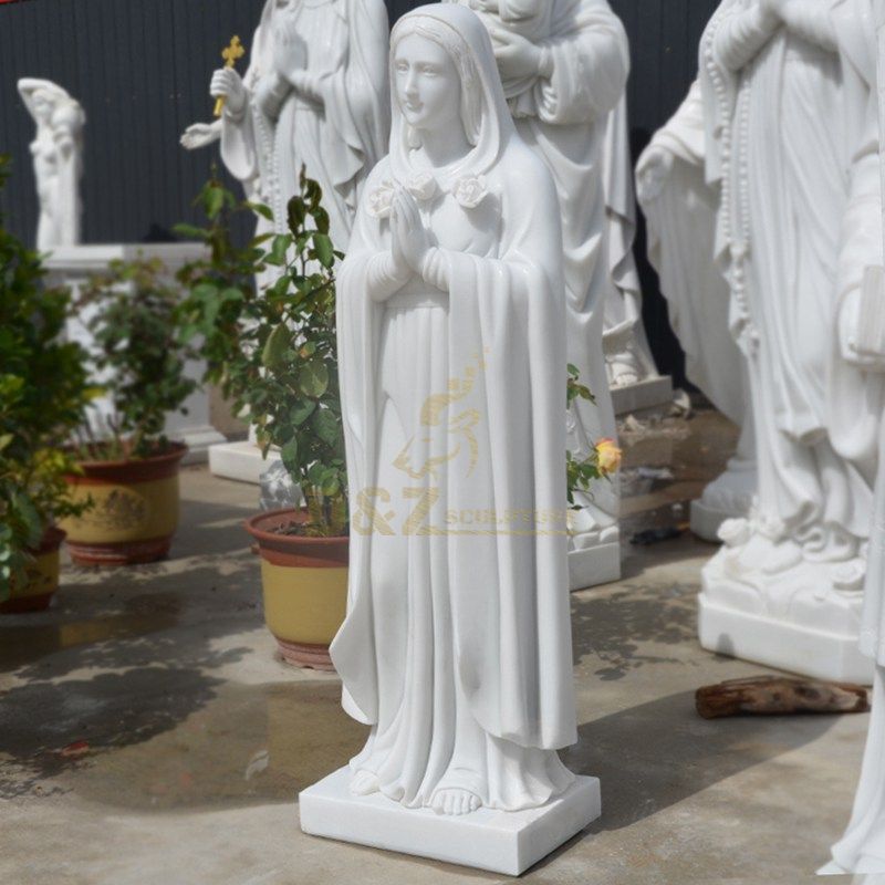 Holy Mother Saint Mary Marble Stone Statue