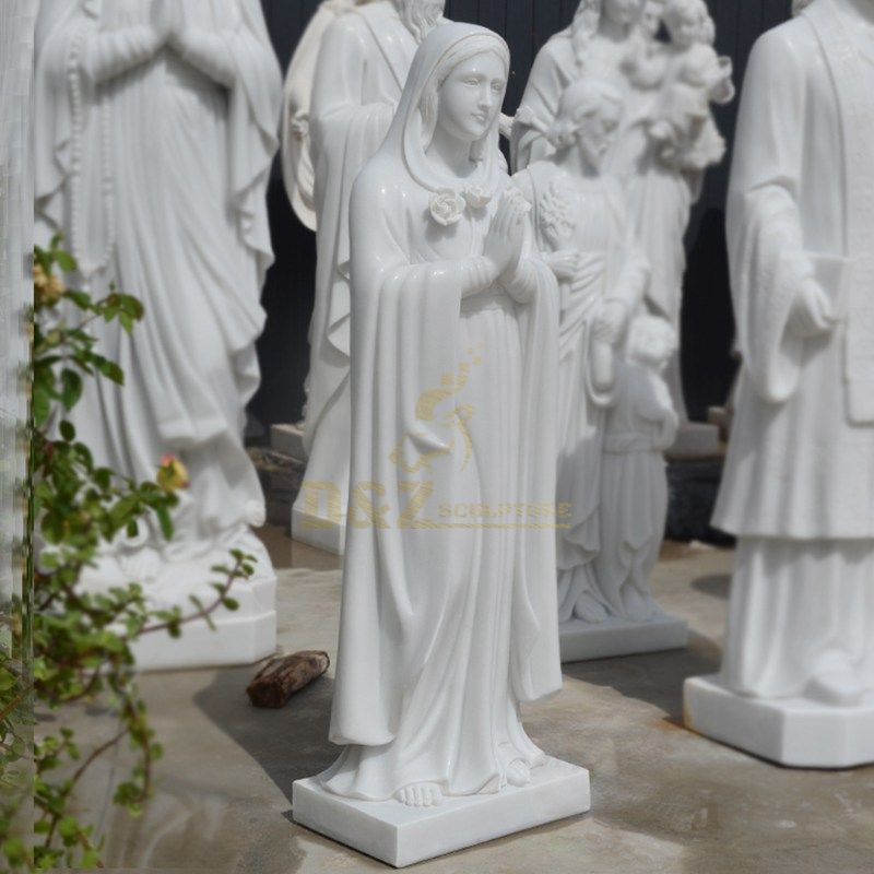 Holy Mother Saint Mary Marble Stone Statue