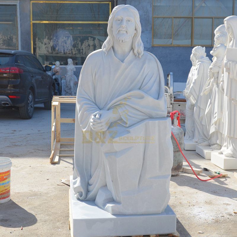 Classic Garden Sculpture Life Size Marble Jesus Statues For Sale
