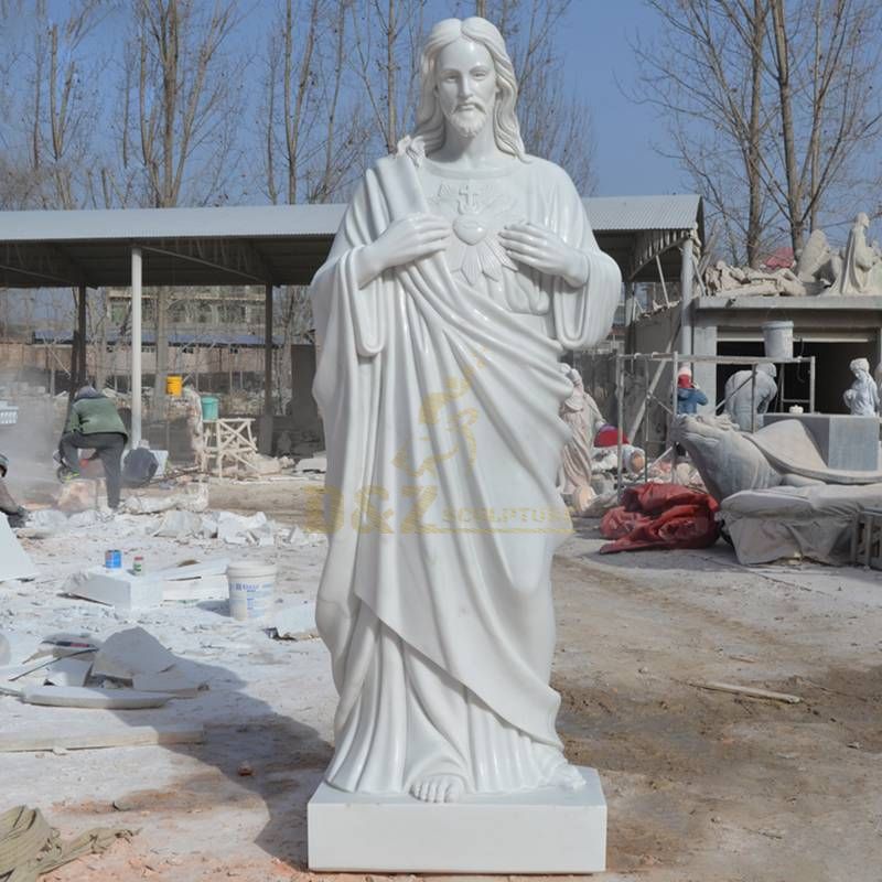 Classic Garden Sculpture Life Size Marble Jesus Statues For Sale