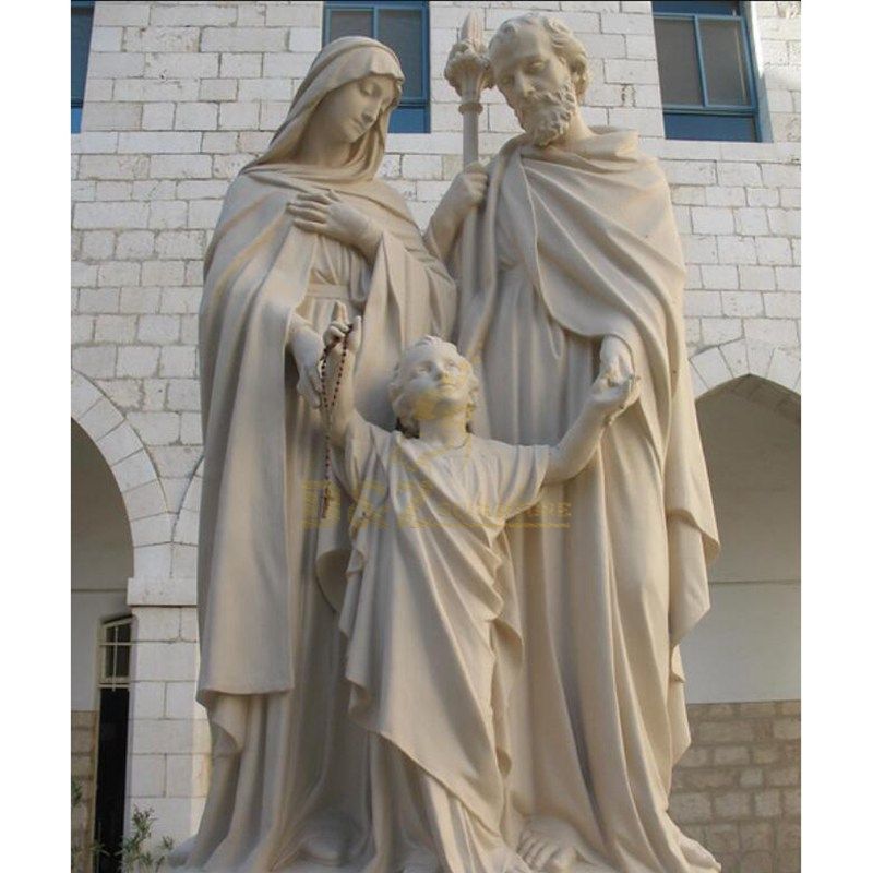 Holy Family Statue With Joseph Baby Jesus Mary Statue