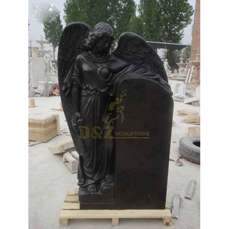 New Product United Tombstone Design Angel Carved