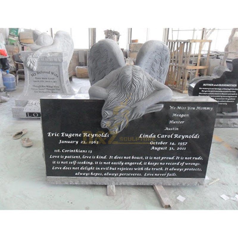 Large Cemetery Marble Weeping Angel Tombstone Angel Gravestone