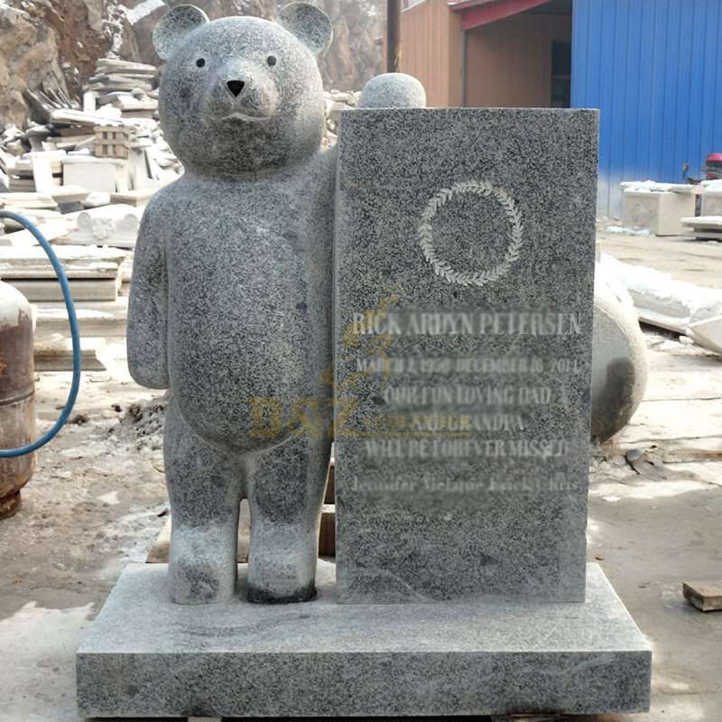 Teddy Bear Design Cheap Headstones For Babies