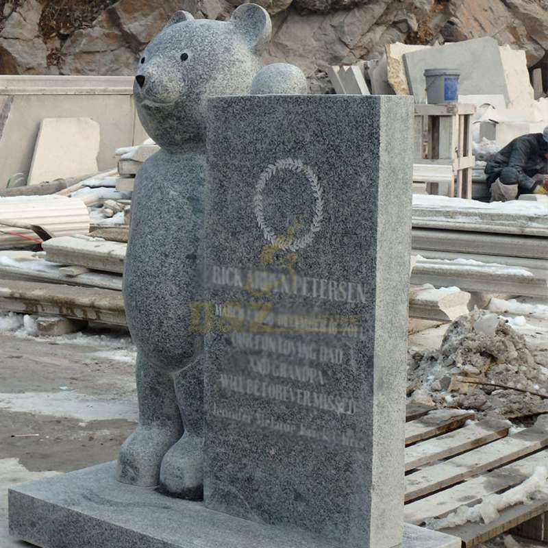 Teddy Bear Design Cheap Headstones For Babies