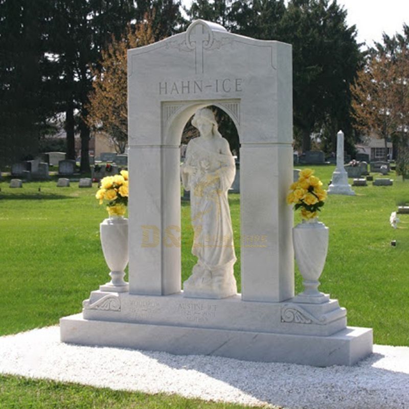 Carved Angel Granite Tombstone For Cemetery