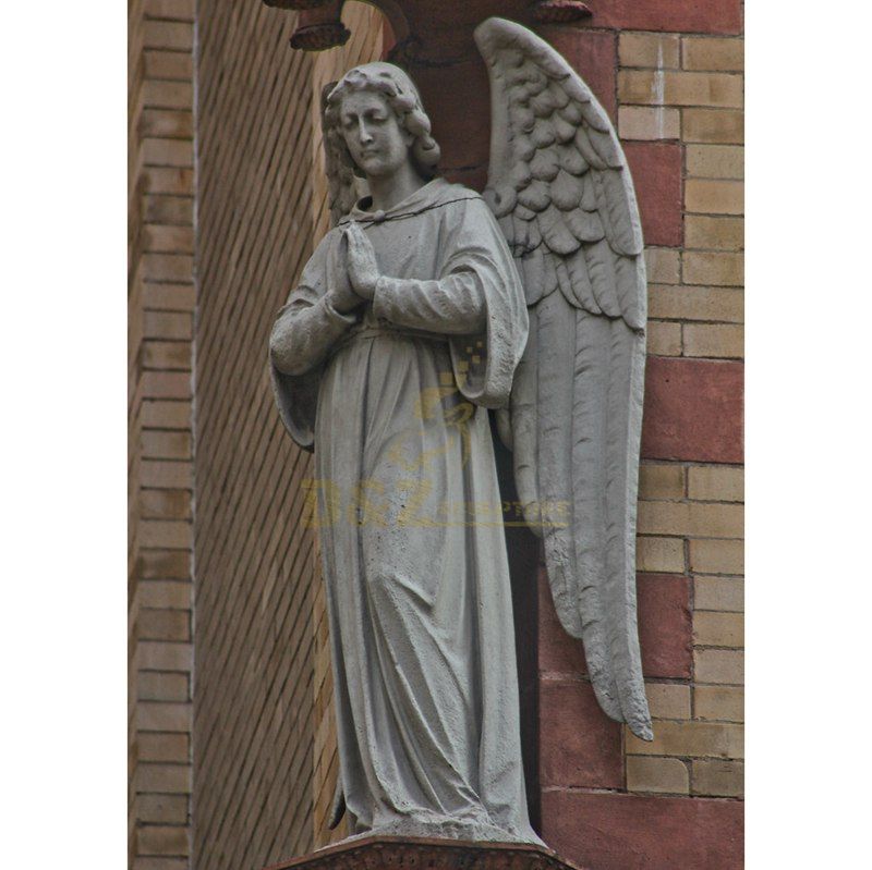 Carved Angel Granite Tombstone For Cemetery