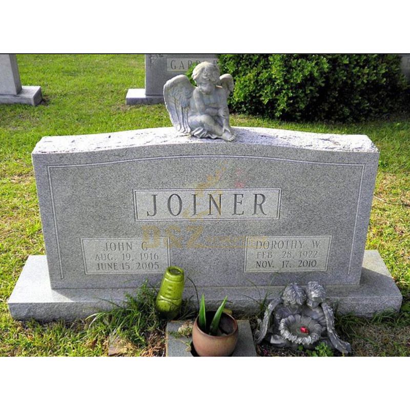 Granite Angel Baby Sculptured Tombstone Monument