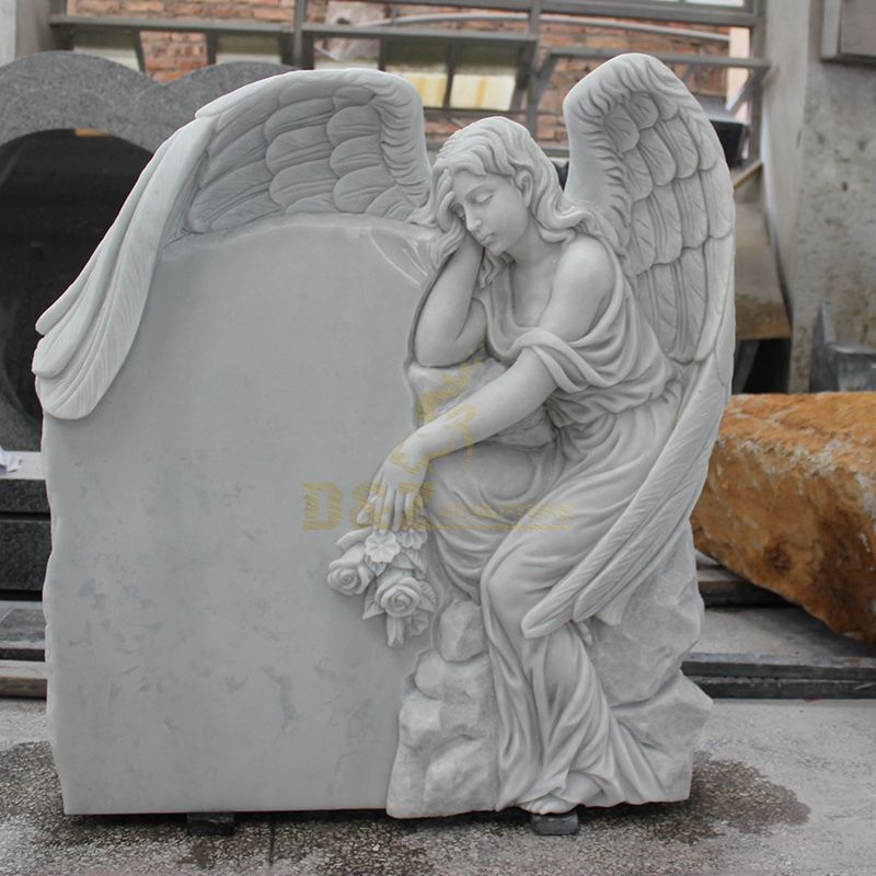 Beautiful Granite Stone Tombstone Design With Angel