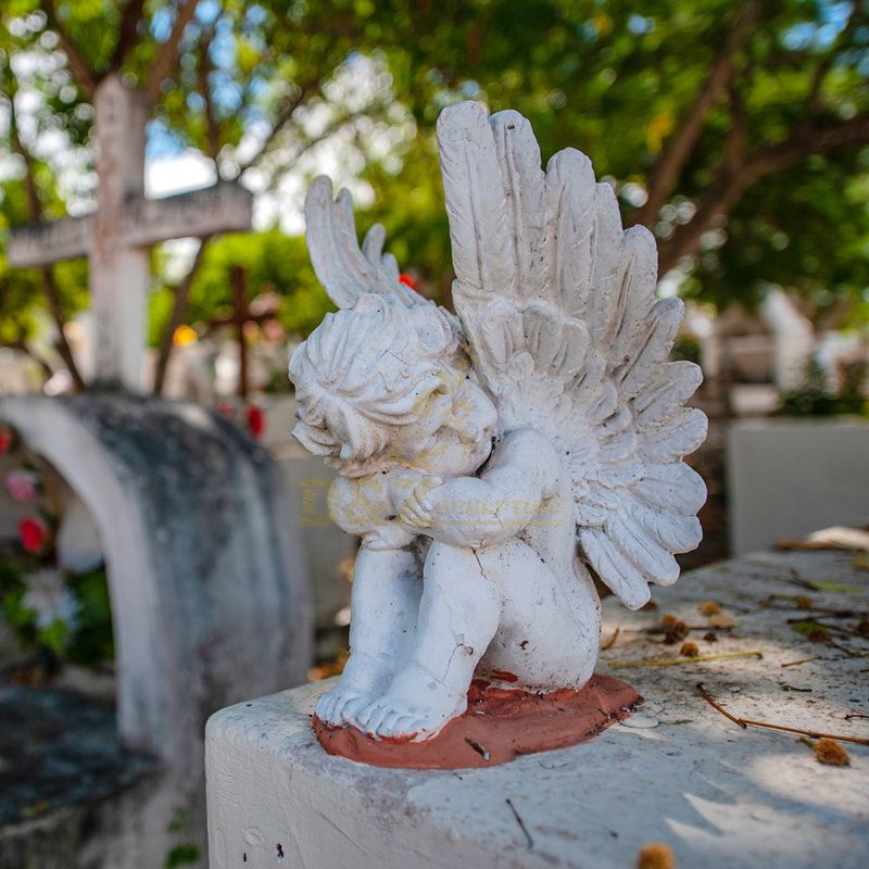 Weeping Angel Memorial Engraving Tombstone and Double Gravestone