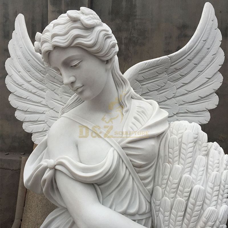 Weeping Angel Memorial Engraving Tombstone and Double Gravestone