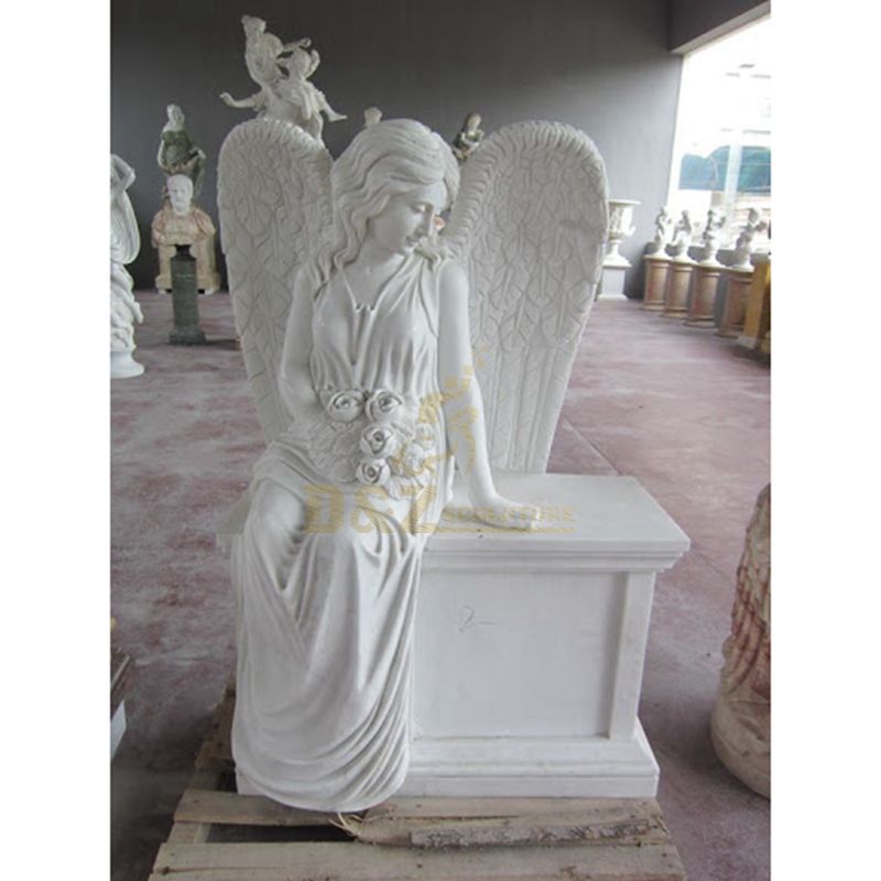 Classic Popular Unique Stone Memorial Marble Tombstone With Angel