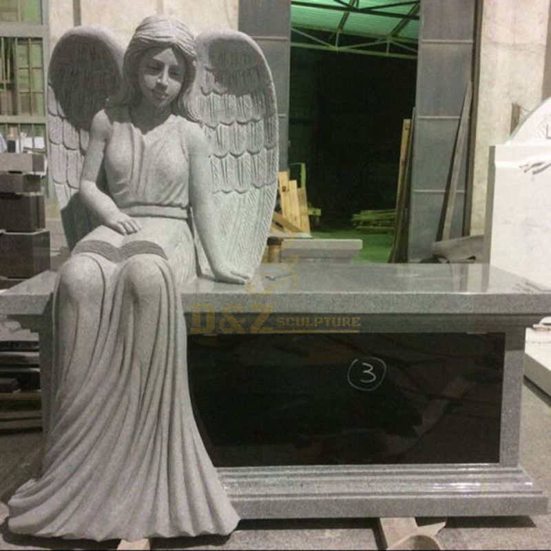 Classic Popular Unique Stone Memorial Marble Tombstone With Angel