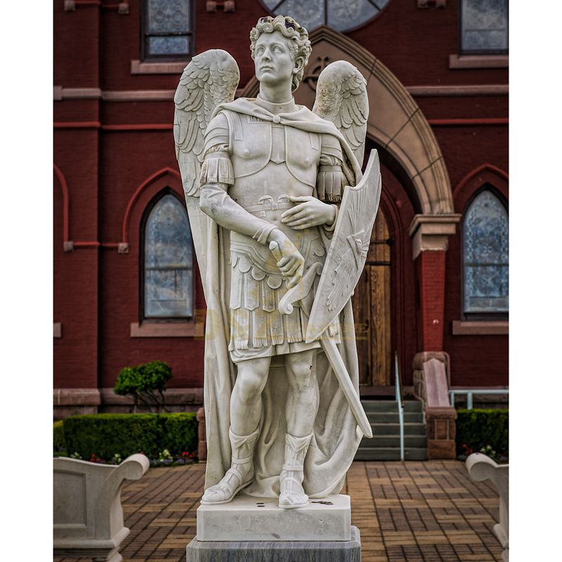 Hot Sale Church Decoration Cemetery Sculpture Large White Angel Statues