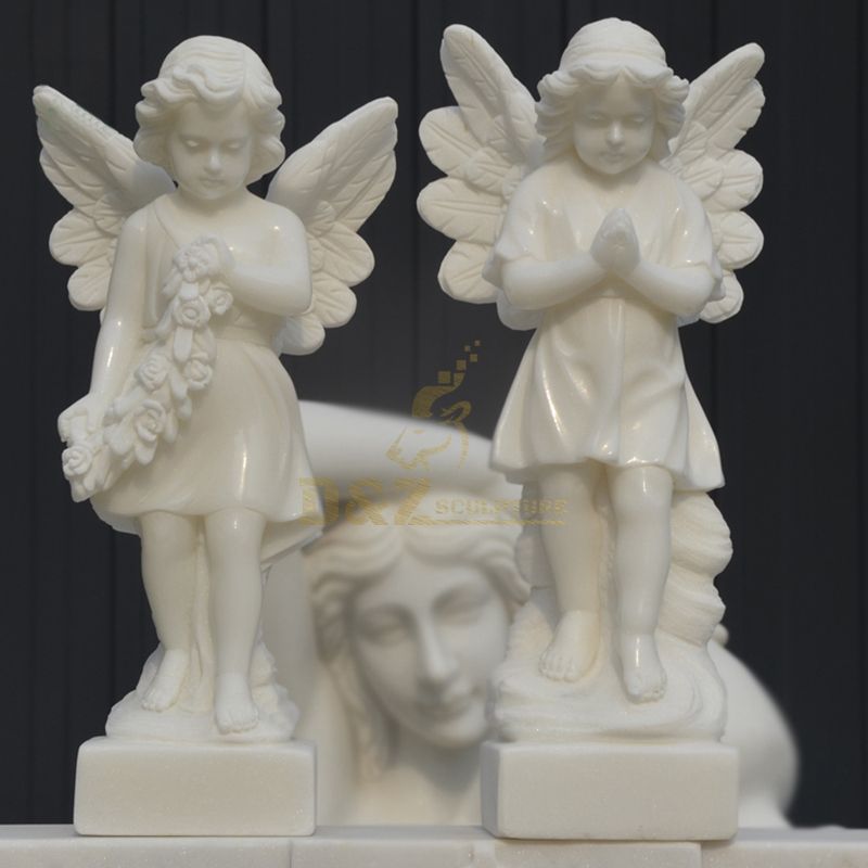 Marble Angel Statues Garden Decoration Small Figurines