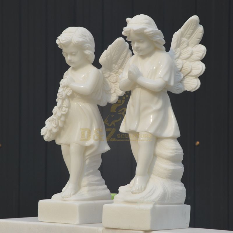 Garden Marble Stone Little Angels Statues And Sculptures