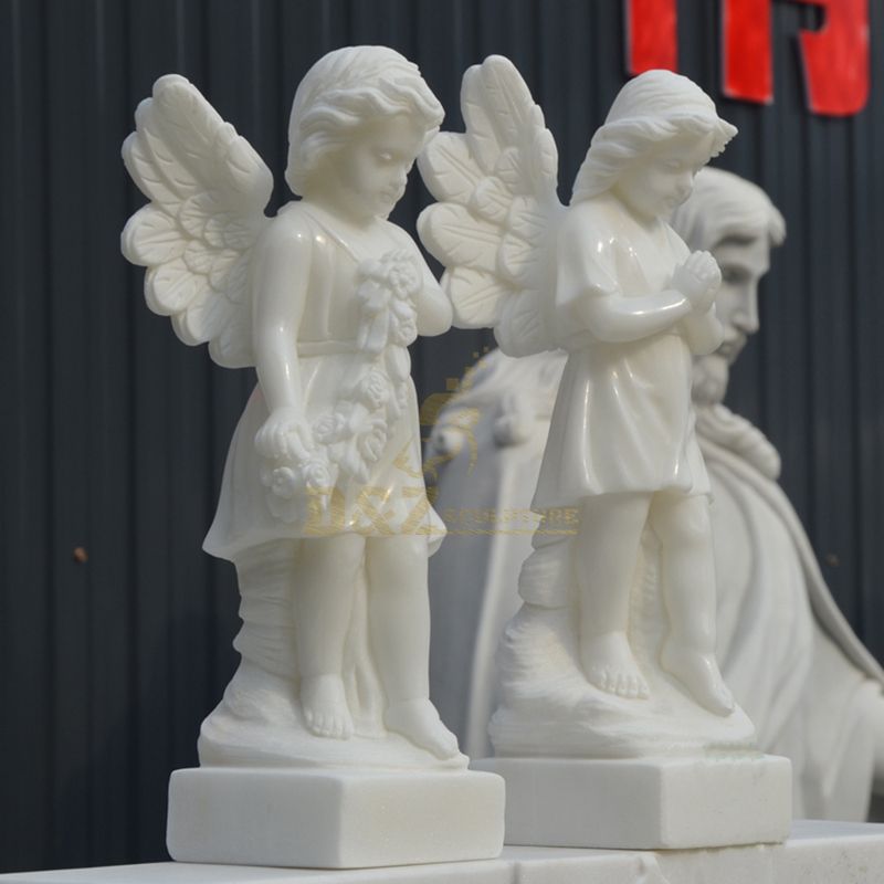Garden Marble Stone Little Angels Statues And Sculptures