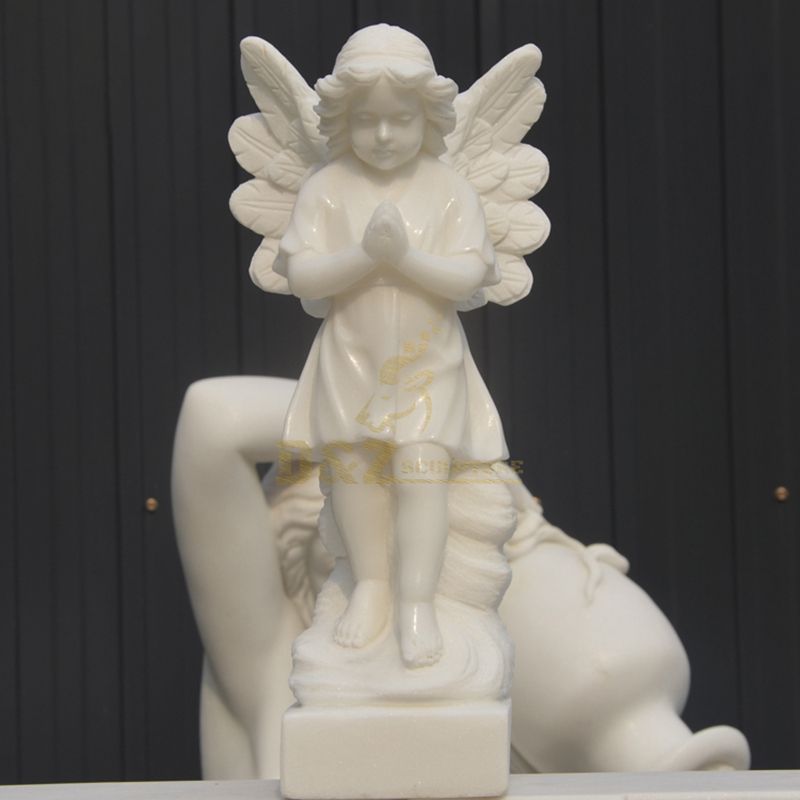 Marble Color Matching European Child Angel Statue Sculpture