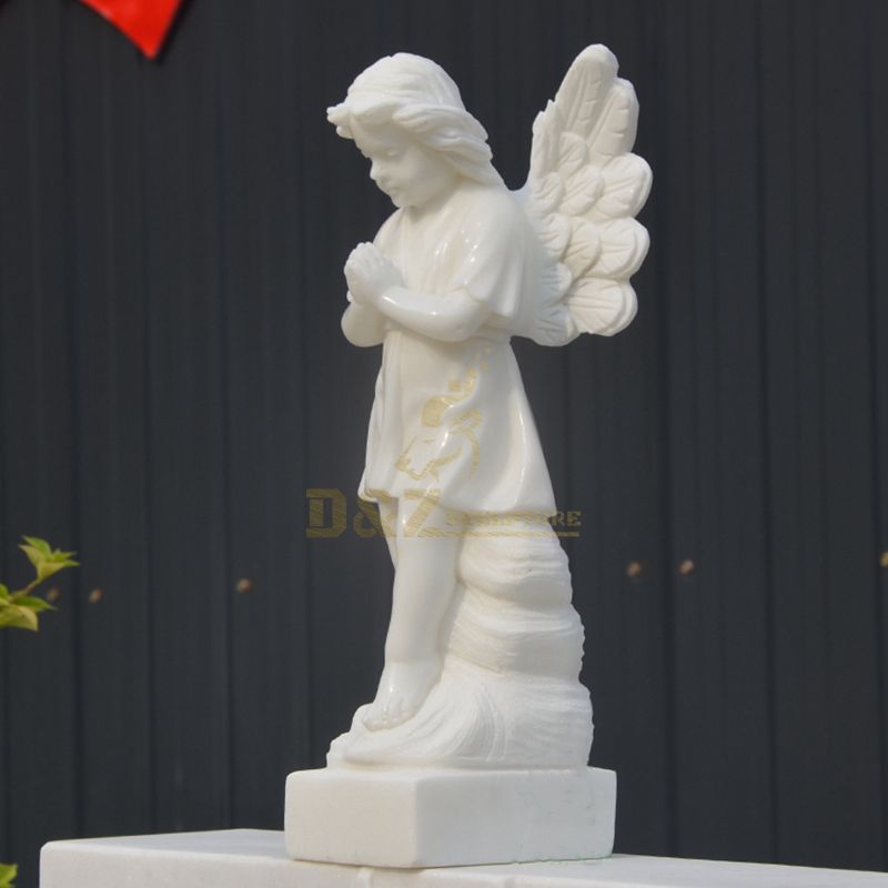 Marble Color Matching European Child Angel Statue Sculpture