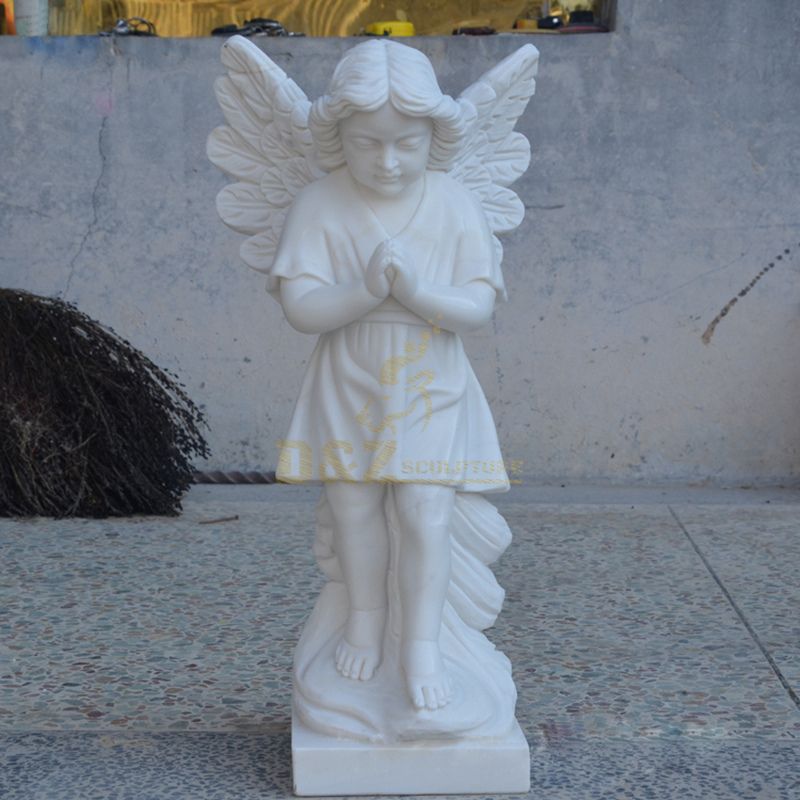 Marble Color Matching European Child Angel Statue Sculpture