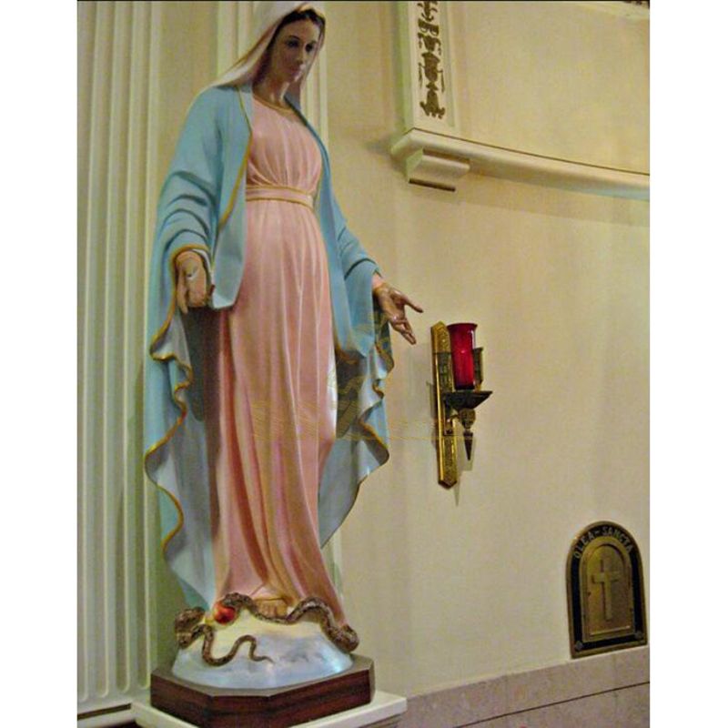 Western Decoration Fiberglass Pregnant Virgin Mary Statue