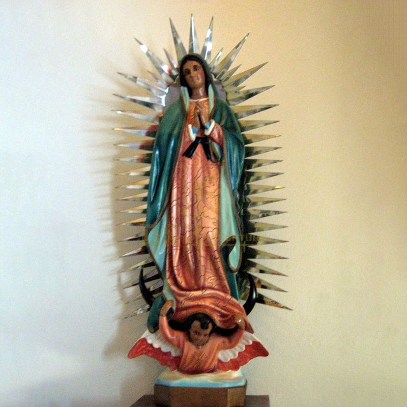 Modern Style Garden Decoration Fiberglass Virgin Mary Statue