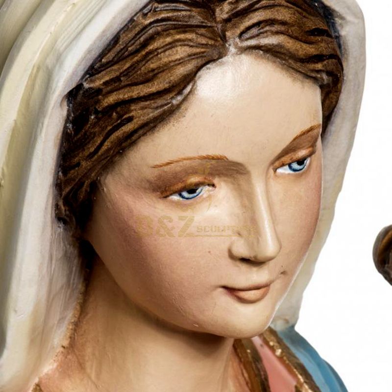 Fiberglass Virgin Mary With Infant Jesus Statue