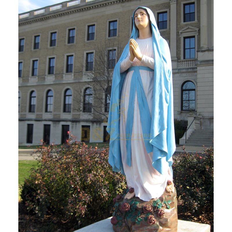 Lourdes Blesses Virgin Mary Resin Statues Religious Catholic Figurine