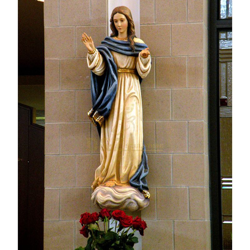 Our Lady Of Lourdes Saint Blessed Virgin Figurine Mary Statue