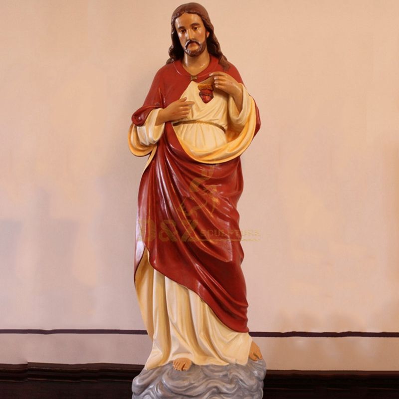 Resin Welcoming Jesus Hand Painted Pendant Religious Statue Wholesale