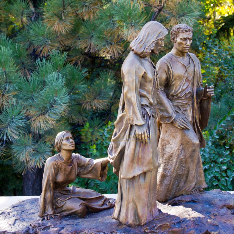 Bronze Christ Redeemer Jesus Statue Opening Arms