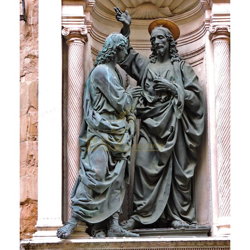 Bronze Christ Redeemer Jesus Statue Opening Arms