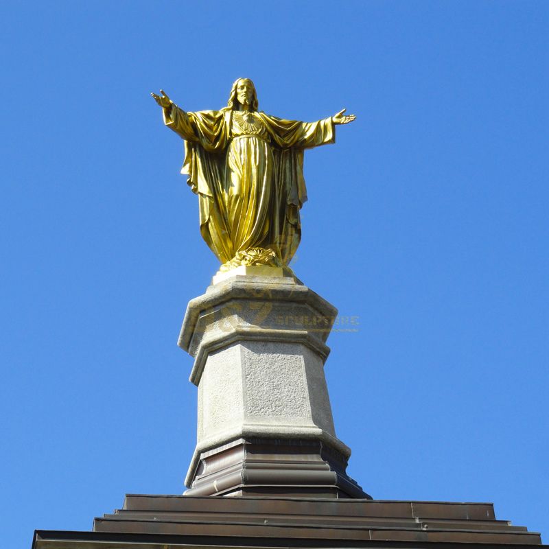 Professional Bronze Foundry Famous Bronze Jesus Prayer Statue