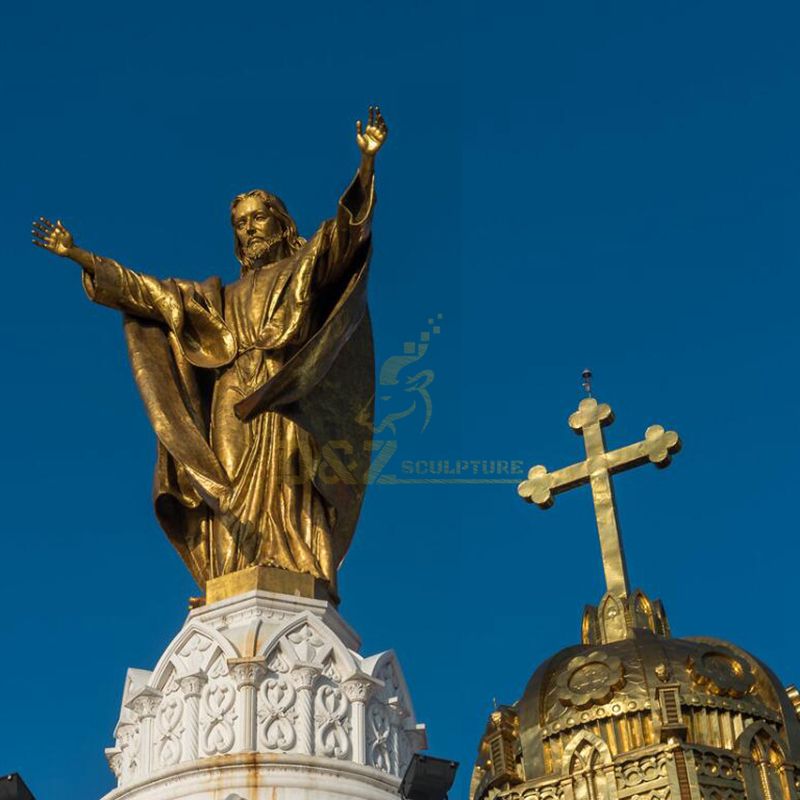 Life Size Bronze Religious Jesus Statue For Church Decor