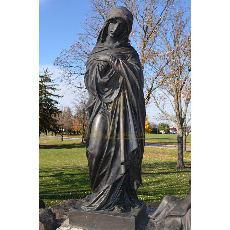 Catholic Religious Statues Bronze / Brass Virgin Mary Statue