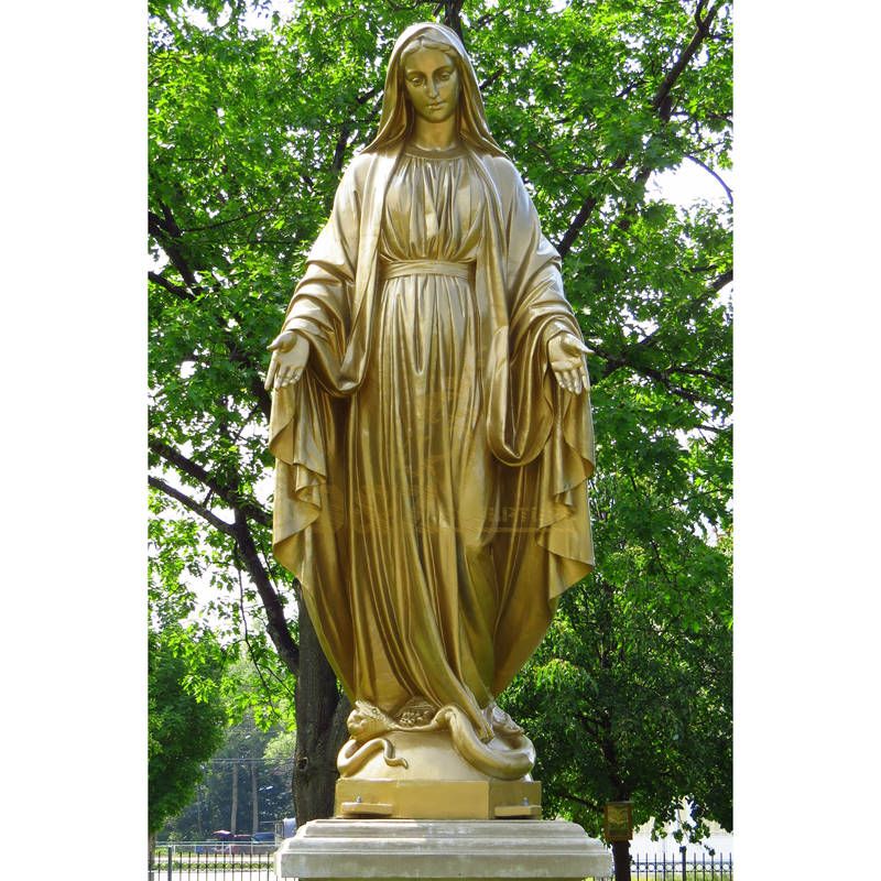 Customized Large Mary Bronze Sculpture Our Lady Of Assumption