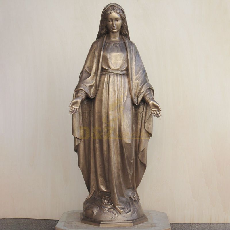 Customized Large Mary Bronze Sculpture Our Lady Of Assumption