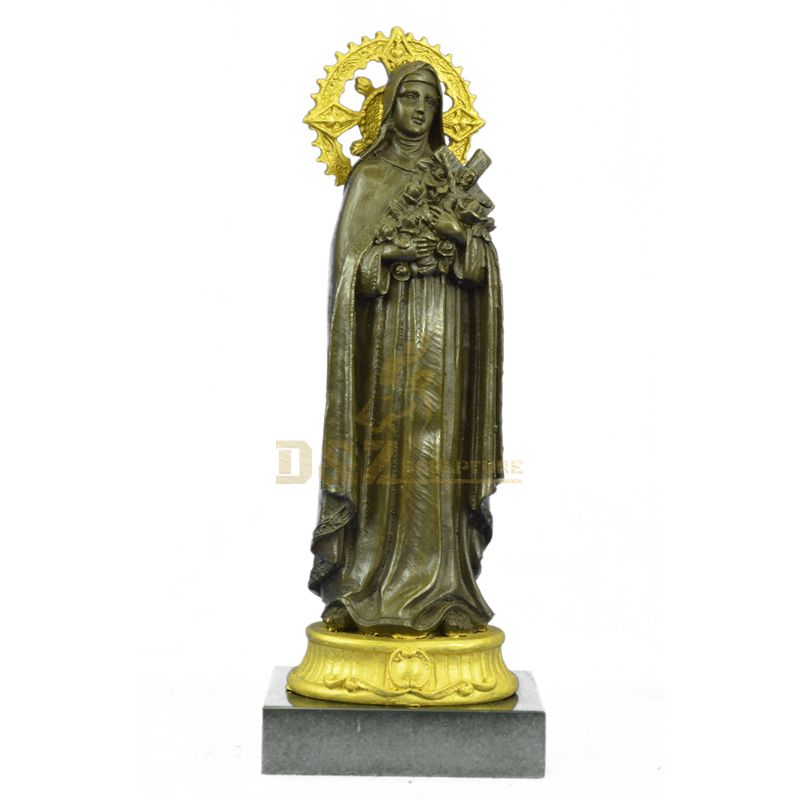 High Polishing Life Size Virgin Mary And Jesus Bronze Statue