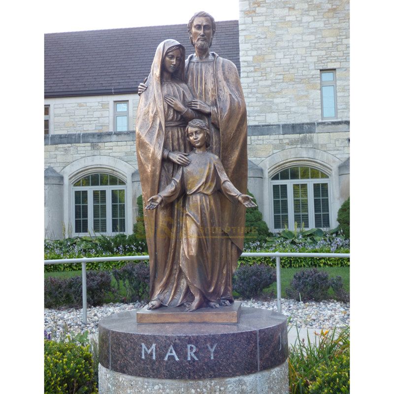 Custom Sculpture Bronze Holy Family Statue