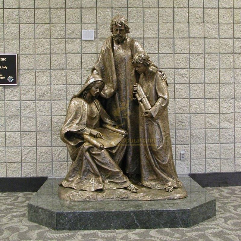 Decorative Churh Bronze Holy Family Statue