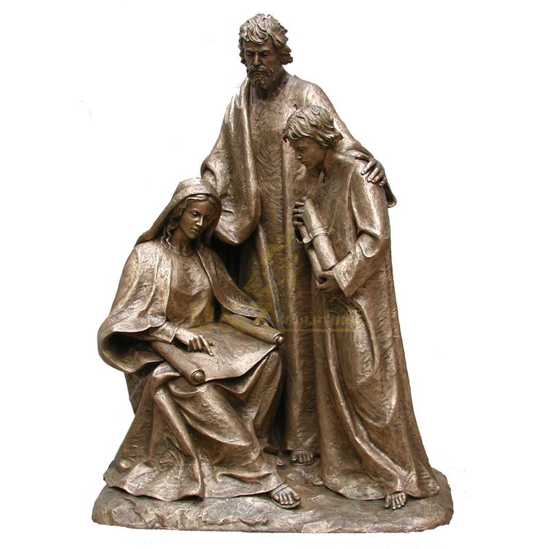 Decorative Churh Bronze Holy Family Statue