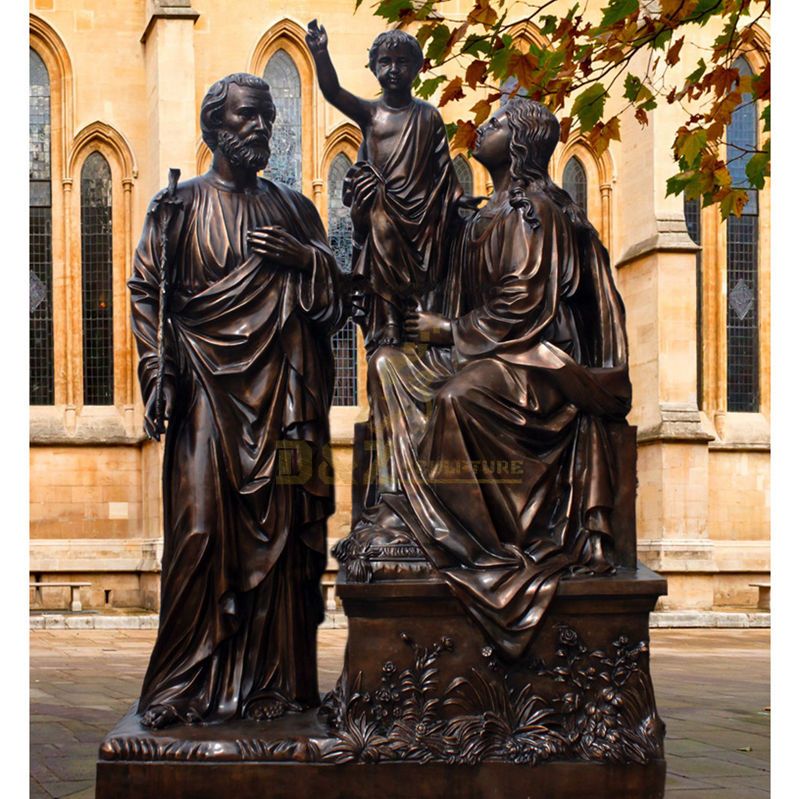 Bronze Casting The Holy Family Statue Sculpture